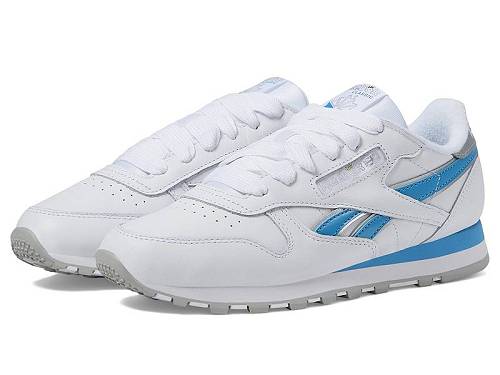 送料無料 リーボック Reebok Lifestyle レディース 女性用 シューズ 靴 スニーカー 運動靴 Classic Leather x Angel Reese - Silver/Always Blue/White｜グッズ&times;グッズ
