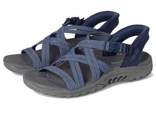 送料無料 スケッチャーズ SKECHERS レディース 女性用 シューズ 靴 サンダル Reggae - Morning Light - Navy/Blue|グッズ×グッズ