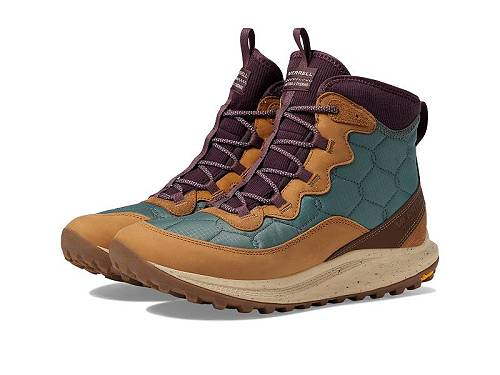 貨物輸送無料 メレル Merrell レディース お上さん用 シューズ 靴 ブーツ 山歩き トレッキング Antora 3 Thermo Mid Waterproof - Forest