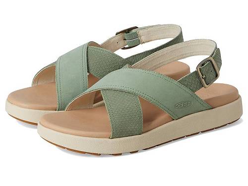 貨物輸送無料 キーン Keen レディース 亭主もち用 シューズ 靴 サンダル Elle Luxe Cross Strap - Granite Green/Granite Green