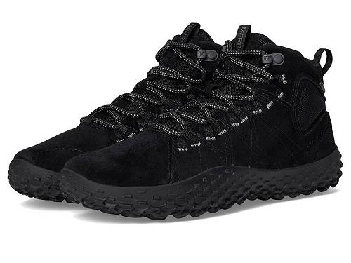 貨物輸送無料 メレル Merrell レディース 亭主もち用 シューズ 靴 ブーツ 山歩き トレッキング Wrapt Mid WP - Black/Black