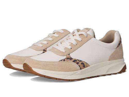 送料無料 ナチュラライザー Naturalizer レディース 女性用 シューズ 靴 スニーカー 運動靴 Shay - Warm White/Leopard Leather|グッズ×グッズ