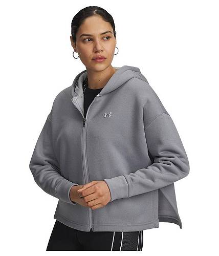 送料無料 アンダーアーマー Under Armour レディース 女性用 ファッション パーカー スウェット Armour Fleece Full Zip - Mod Gray Full Heather/Mod Gray|グッズ×グッズ