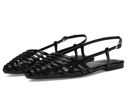 送料無料 カルバンクライン Calvin Klein レディース 女性用 シューズ 靴 フラット Glessia - Black Patent|グッズ×グッズ