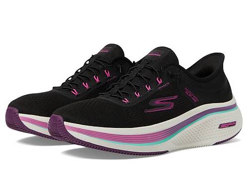 貨物輸送無料 スケッチャーズ SKECHERS レディース 成人女性用 シューズ 靴 スニーカー 運動すること靴 Go Run Elevate 2.0 Banyan Hands Free Slip-Ins - Black/Pink