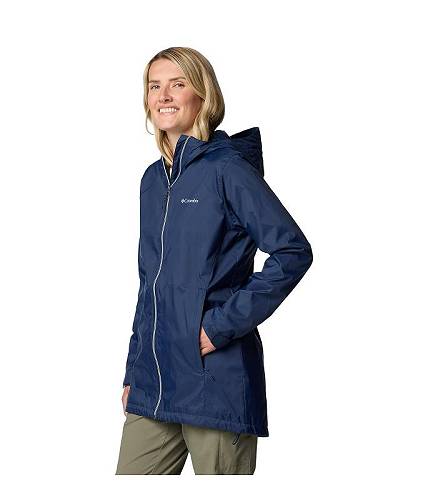 送料無料 コロンビア Columbia レディース 女性用 ファッション アウター ジャケット コート レインコート Switchback(TM) II Lined Long Jacket - Collegiate Navy
