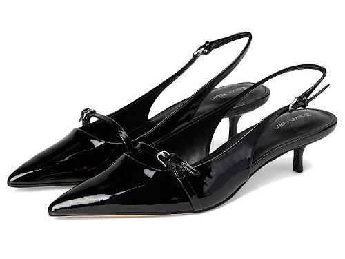 貨物輸送無料 カルバンクライン Calvin Klein レディース 成人女性用 シューズ 靴 踵 Simira - Black Patent