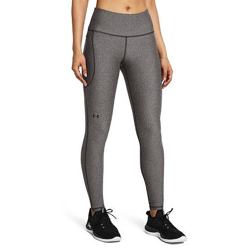 貨物輸送無料 アンダーアーマー Under Armour レディース お上さん用 流行り物 ズボン下 ズボン HeatGear Armour High-Waisted Pocketed Leggings - Charcoal Light Heather/Black