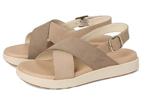 貨物輸送無料 キーン Keen レディース 亭主もち用 シューズ 靴 サンダル Elle Luxe Cross Strap - Plaza Taupe/Brindle