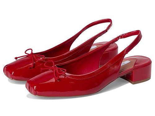 送料無料 スティーブマデン Steve Madden レディース 女性用 シューズ 靴 ヒール Loved - Red Crinkle Patent