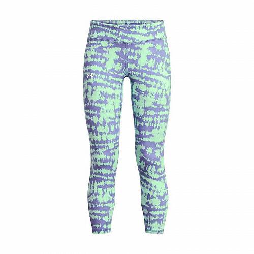 送料無料 アンダーアーマー Under Armour Kids 女の子用 ファッション 子供服 パンツ ズボン Motion Printed Crop (Big Kids) - Matrix Green/Starlight/White画像