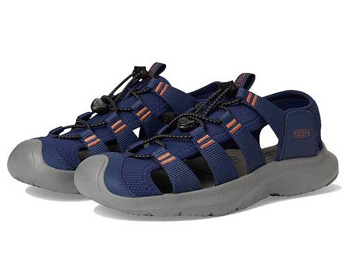 送料無料 キーン Keen メンズ 男性用 シューズ 靴 サンダル Seanik H2 - Naval Academy/Gold Flame｜グッズ&times;グッズ