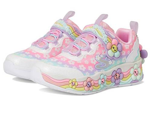 貨物輸送無料 スケッチャーズ SKECHERS KIDS 御姉さん用 キッズシューズ 赤ちゃん靴 スニーカー 運動すること靴 Flower Friends 303624L (Little Kid/Big Kid) - White/Multi
