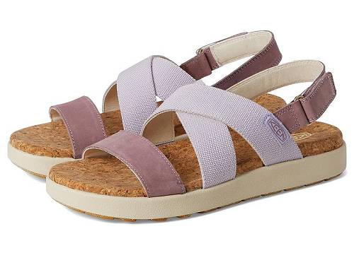 貨物輸送無料 キーン Keen レディース 亭主もち用 シューズ 靴 サンダル Elle Crisscross - Thistle/Toadstool