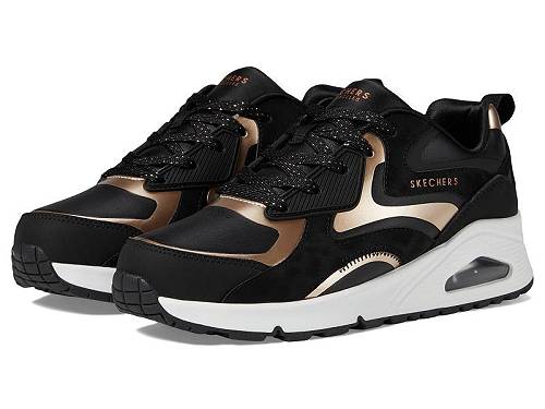 貨物輸送無料 スケッチャーズ SKECHERS KIDS 御姉さん用 キッズシューズ 赤ちゃん靴 スニーカー 運動すること靴 Uno Gen1 - Color Surge 310547L (Little Kid/Big Kid) - Black/Rosegold