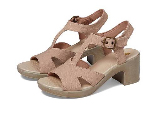 送料無料 Bzees レディース 女性用 シューズ 靴 ヒール Everly Strappy Sandals - Beige Denim