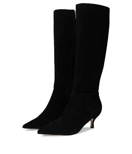 送料無料 ナインウエスト Nine West レディース 女性用 シューズ 靴 ブーツ ロングブーツ Somas - Black Suede