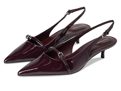 貨物輸送無料 カルバンクライン Calvin Klein レディース 成人女性用 シューズ 靴 踵 Simira - Dark Red Patent