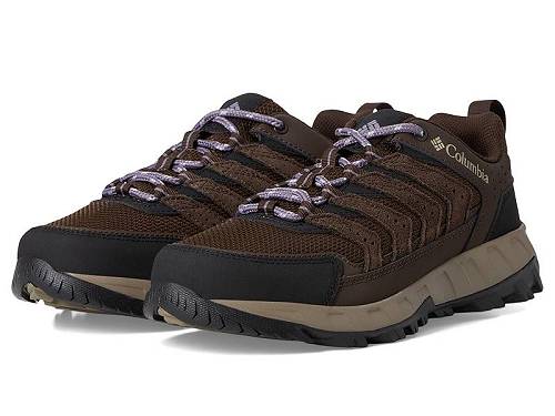 送料無料 コロンビア Columbia レディース 女性用 シューズ 靴 ブーツ ハイキング トレッキング Strata Trail(TM) Low - Cordovan/Granite Purple