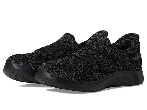 貨物輸送無料 スケッチャーズ SKECHERS レディース 成人女性用 シューズ 靴 スニーカー 運動すること靴 On-the-go Hands Free Slip-ins Swift W/ Sock Fit - Black/Gray