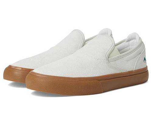 貨物輸送無料 エメリカ Emerica メンズ 成人男性用 シューズ 靴 スニーカー 運動すること靴 Wino G6 Slip-On - White/Tan