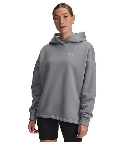 送料無料 アンダーアーマー Under Armour レディース 女性用 ファッション パーカー スウェット Armour Fleece Hoodie - Mod Gray Full Heather/Mod Gray