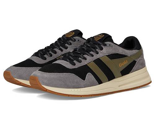 貨物輸送無料 ゴラ Gola メンズ 成人男性用 シューズ 靴 スニーカー 運動すること靴 Delta - Black/Ash/Khaki