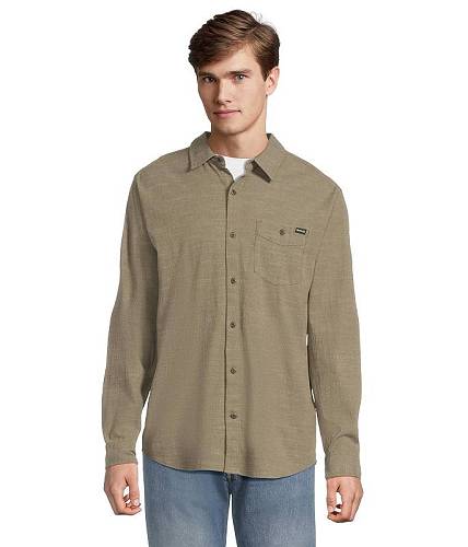 貨物輸送無料 ハーレー Hurley メンズ 成人男性用 流行り物 名取り草プルオーバー One And Only Slub Long Sleeve - Olive