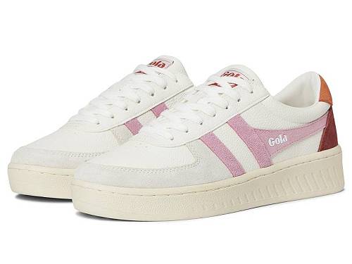 貨物輸送無料 ゴラ Gola レディース 成人女性用 シューズ 靴 スニーカー 運動すること靴 Grandslam Trident - White/Candy/Moody Orange