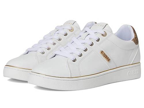 貨物輸送無料 ゲス GUESS レディース 成人女性用 シューズ 靴 スニーカー 運動すること靴 Britz - White