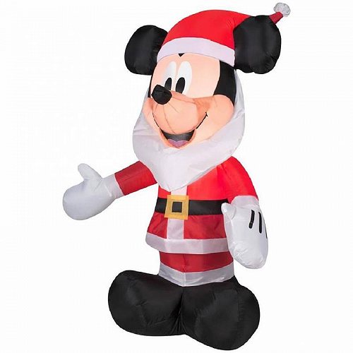 Gemmy Mickey Mouse With Santa Beard サンタミッキーマウス クリスマス 天空殴り エアバルーン 貨物輸送無料 値打ち引き不可 あす他愛無い不可 Marchesoni Com Br