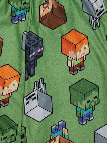 保障できる Minecraft 男の子用 Exclusive Pajama コート Sizes 4 12 ツーピース Set Green マインクラフト グッズ あす楽不可 豪華 Www Ape Deutschland De