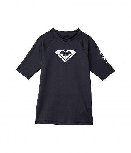 超目玉 ロキシー Roxy Kids 女の子用 スポーツ アウトドア用品 キッズ 子供用水着 ラッシュガード スイムシャツ Whole Hearted Short Sleeve Rashguard Big Kids Anthracitew 格安即決 Qallwahotels Com