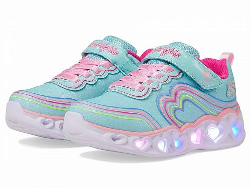 送料無料 スケッチャーズ SKECHERS KIDS 女の子用 キッズシューズ 子供靴 スニーカー 運動靴 Heart Lights - Retro Hearts (Little Kid/Toddler/Big Kid) - Turquoise/Multi画像