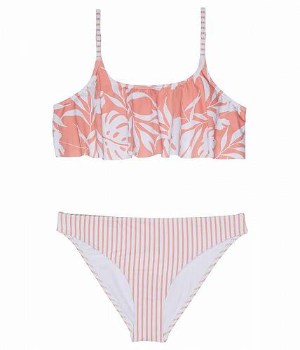 送料無料 ロキシー Roxy Kids 女の子用 スポーツ・アウトドア用品 キッズ 子供用水着 Flowers Addict Flutter Swimsuit Set (Big Kids) - Desert Flower Surf Trippin