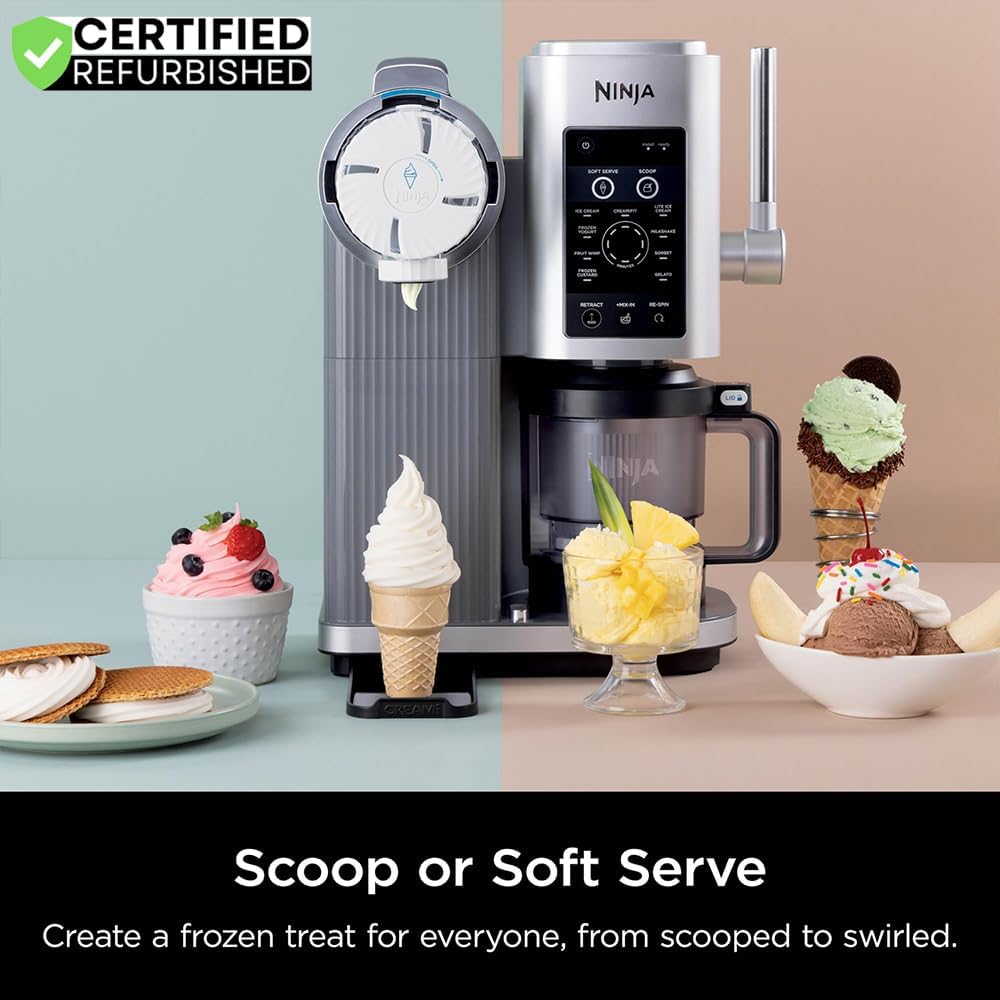 無足し加えるお兄ちゃんが作れる！ ニンジャ クリーミー スコップ＆スワール クリーム製造業者 ソフトクリーム Ninja CREAMi Scoop \u0026 Swirl Ice Cream Maker 【貨物輸送無料】【代引不可】【不可】
