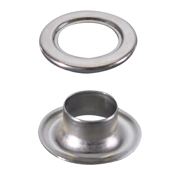 ハトメ 真鍮アイレット シルバー Φ10mm 2000セット 202J-58445PKN 20,554円