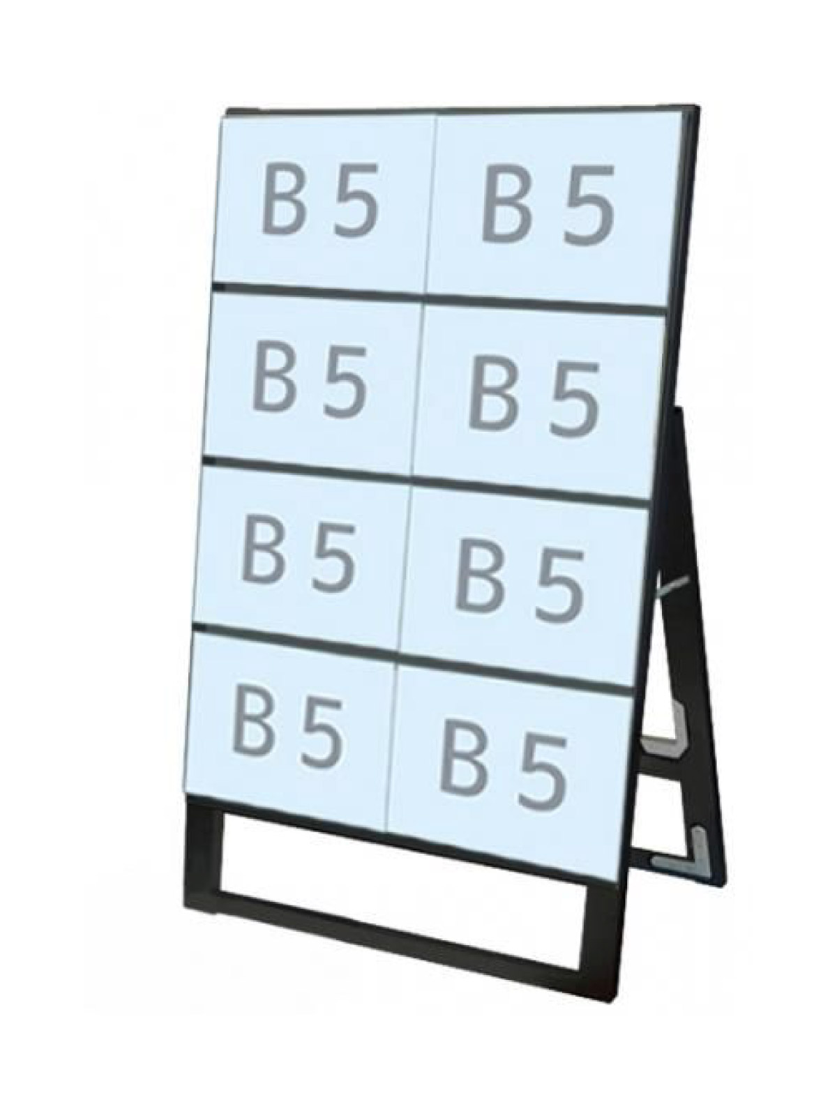 ブラックカードケーススタンド看板 B5横8片面 (BCCSK-B5Y8K)
