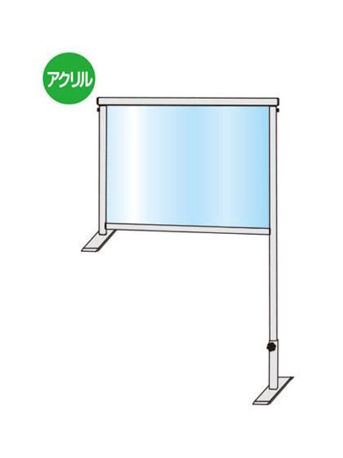 カウンターパーテーション450X600 (COHBP450X600)|グッズプロ