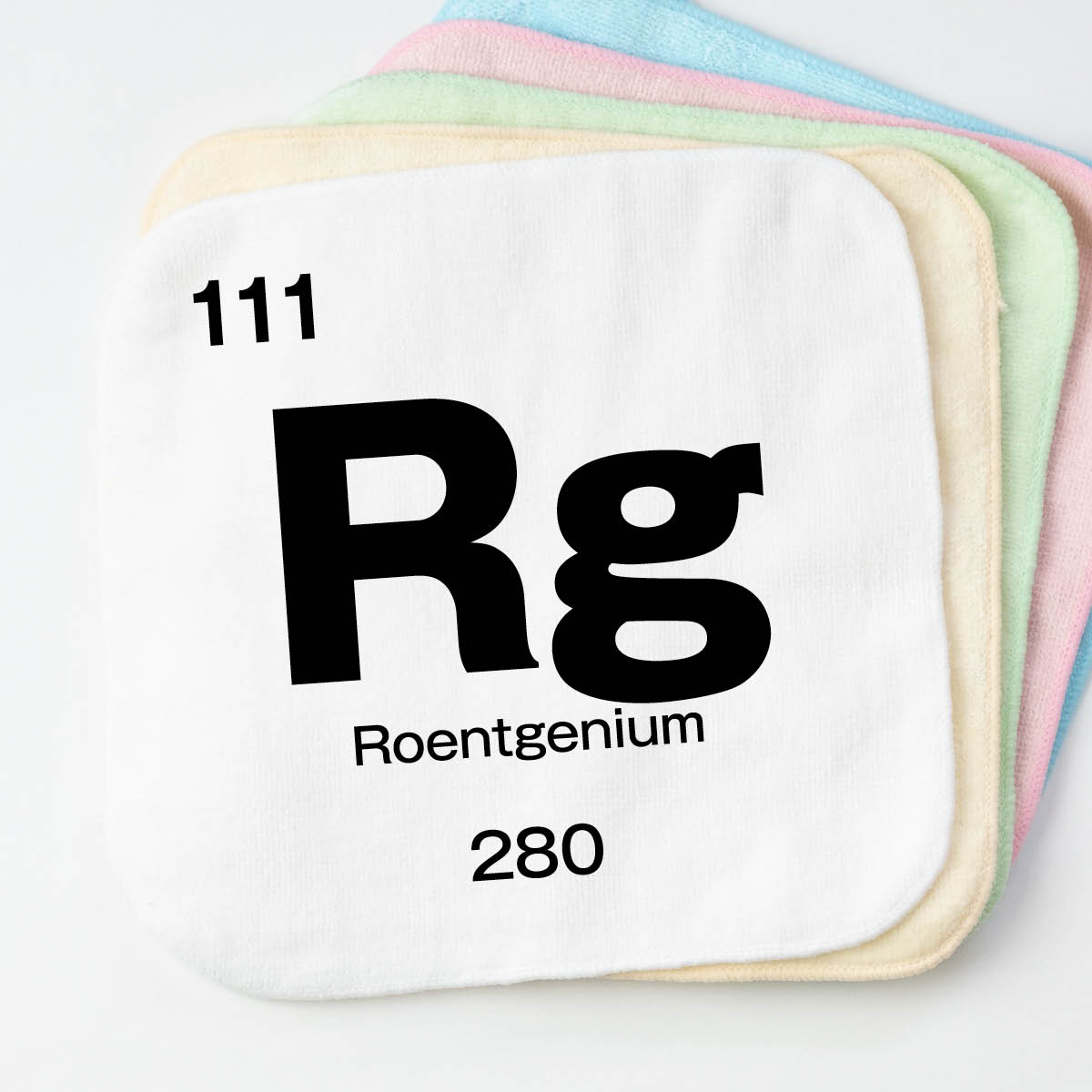 楽天市場 レントゲニウム 元素記号 Rg Roentgenium ハンカチタオル グッズプロ