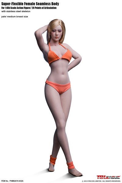 楽天市場】TBLeague 1/6スケール 超柔軟性シームレス 女性 素体
