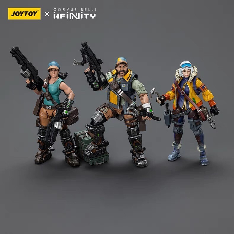 JOYTOY&times;Infinity モンスタートラッカー 1号 2号 砕氷船の砲手 オクタヴィア ウーマン 3人セット　1/12 フィギュア｜グッズ＆雑貨　店