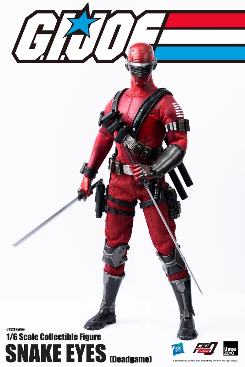 Threezero スリーゼロ　G.I.ジョー 1/6 スネークアイズ デッドゲーム RED.ver アクションフィギュア画像