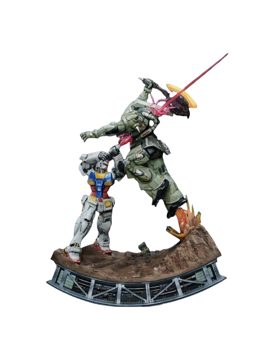 BB戦士 RX-78-2ガンダム&ザクIIS型 バンダイミュージアム限定 PTM]BB戦士 RX-78-2ガンダム&ザクIIS型(シルバー&ゴールドメッキセット