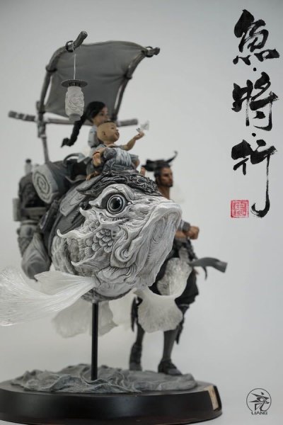 魚将行 ガレージキット 原型師 袁星亮 エンシンリュウ 上海WF ワンフェス 塗装済み完成品 水墨版｜グッズ＆雑貨　店