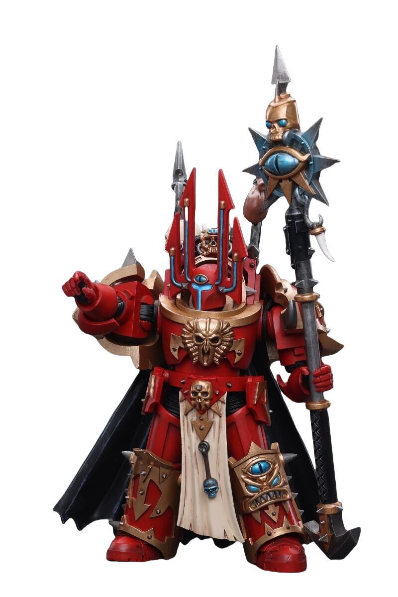 JoyToy 1/18 ウォーハンマー40K チャオスペースマリーンズ ターミネーター ア スローター ソーサラー ロード 塗装済み 可動フィギュア画像