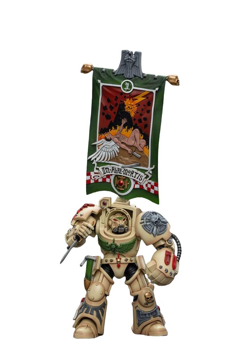 JOYTOY 1/18 ウォーハンマー40k ダークエンジェル デスウィング エインシェント・カンパニーバナー 完成品 フィギュア画像