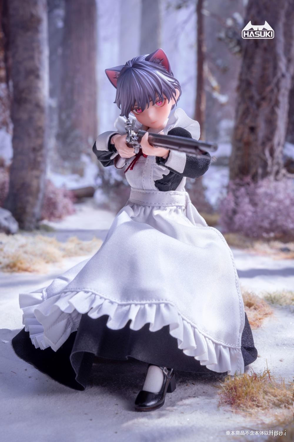 HASUKI/猫神跳?Studio pocket artつづき物 お手伝いさん銃士 FKEY 1/12 動き図形 PA010