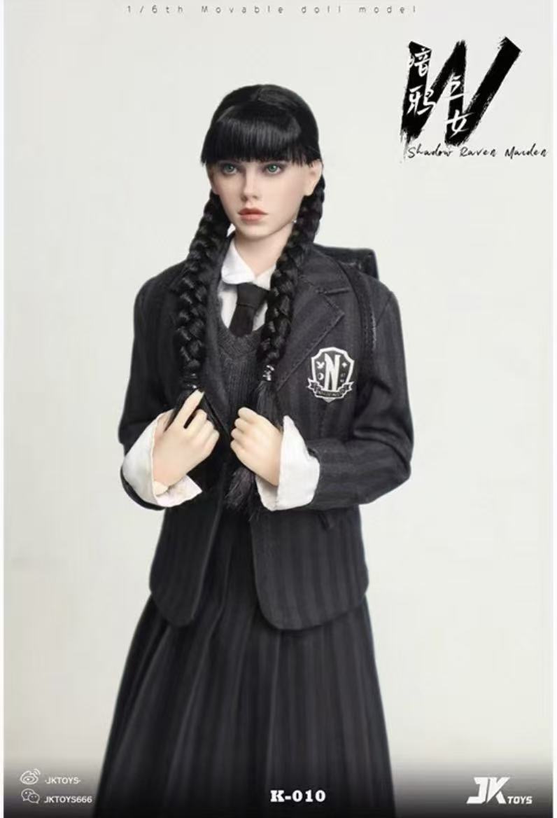 JKTOYS 1/6 シャドウ・レイヴン・メイデン ウェンズデー コスプレ版  K-010 未開封新品