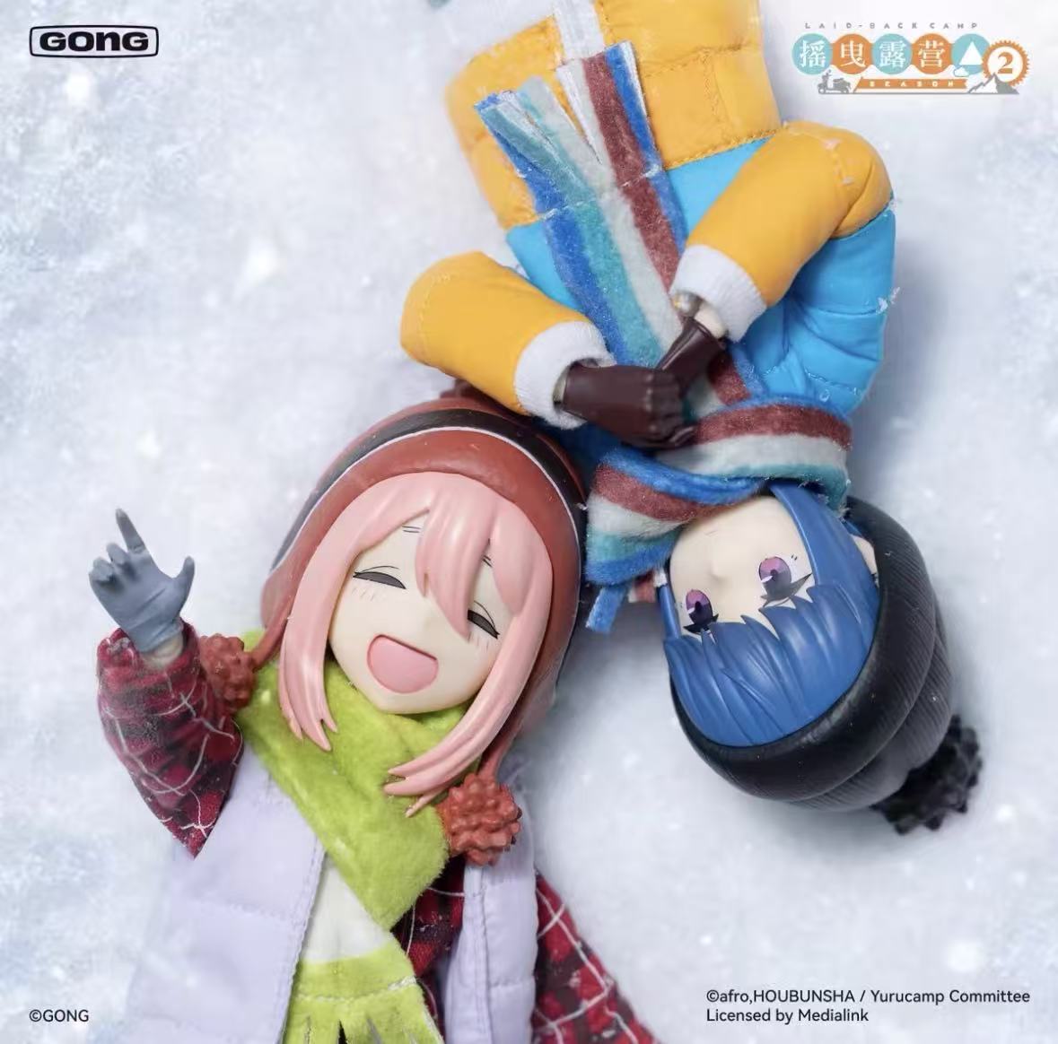 GONG Studio 1/8 『ゆるキャン△』 各務原 なでしこ \u0026 志摩 リン 2体書き割り 未開封新品
